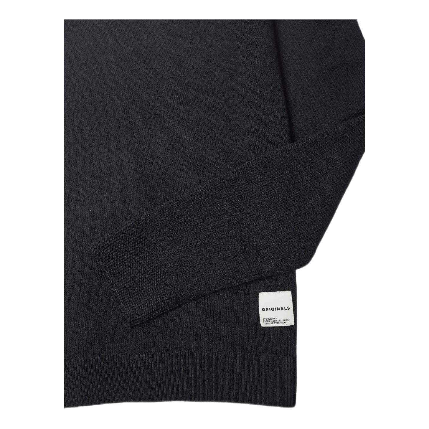 Jack & Jones Roy Knit High Neck Zip Black