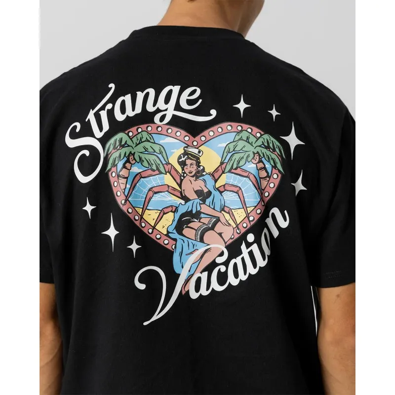 JACKER VACATION BLACK TEESHIRT