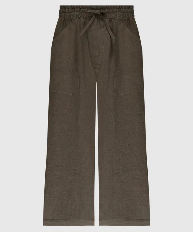 Jan Jan Van Essche Khaki linen pants