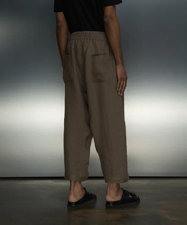 Jan Jan Van Essche Khaki linen pants