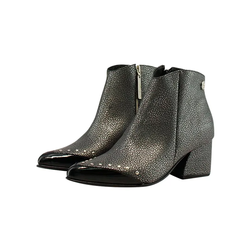 JAVIERA POCH Botin Frida Metal