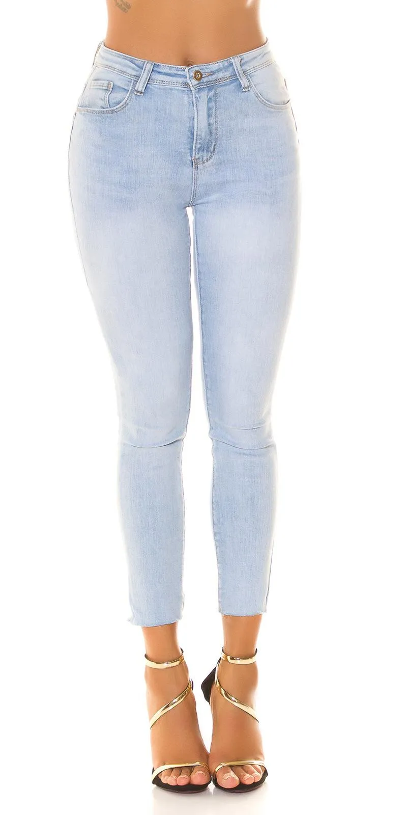 JEANS PUSHUP BáSICOS AZUL CINTURA ALTA 