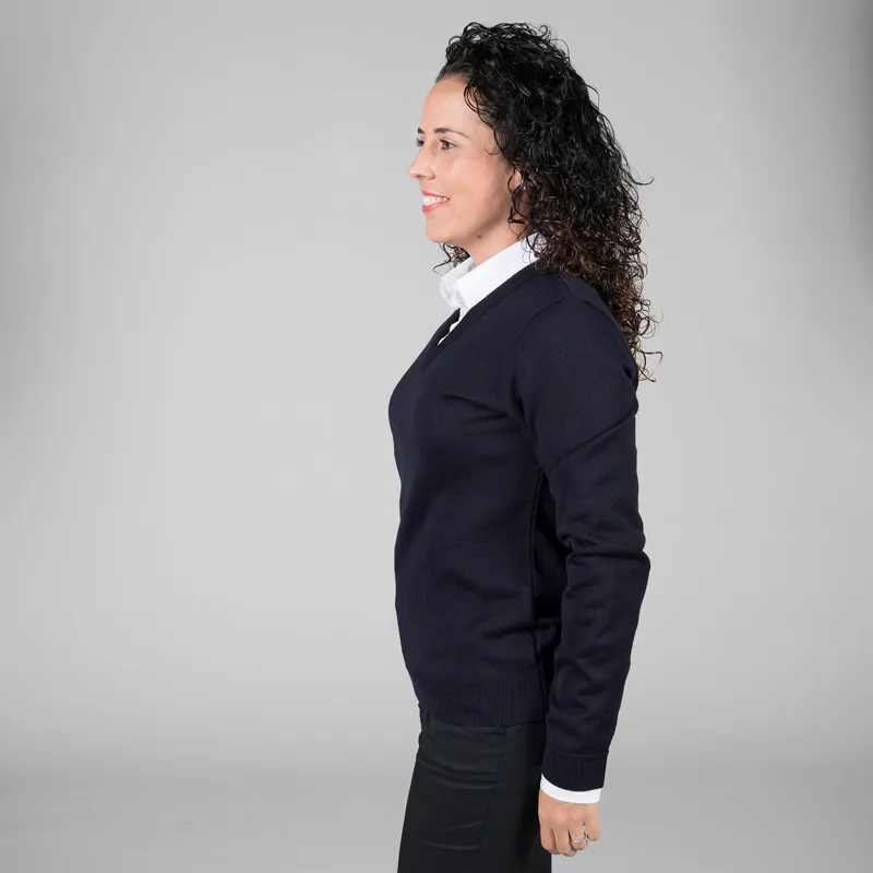 JERSEY PARA MUJER DE PUNTO MARINO CON CUELLO PICO  GARY'S