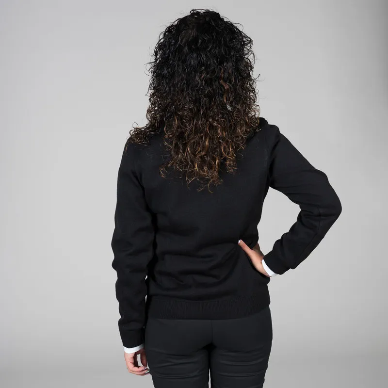 JERSEY PARA MUJER DE PUNTO NEGRO CON CUELLO PICO  GARY'S