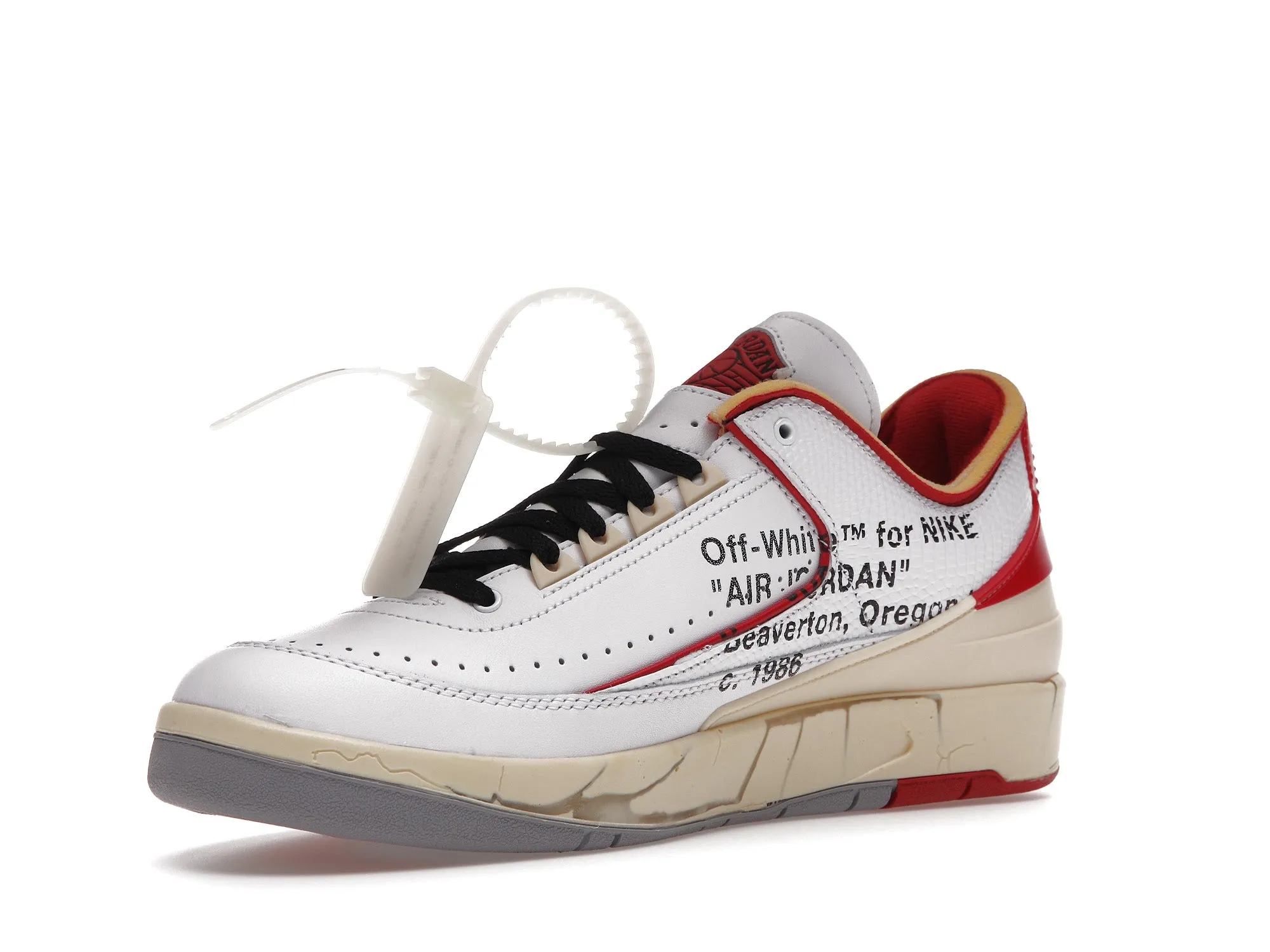 JORDAN 2 RETRO LOW SP OFFWHITE WHITE RED