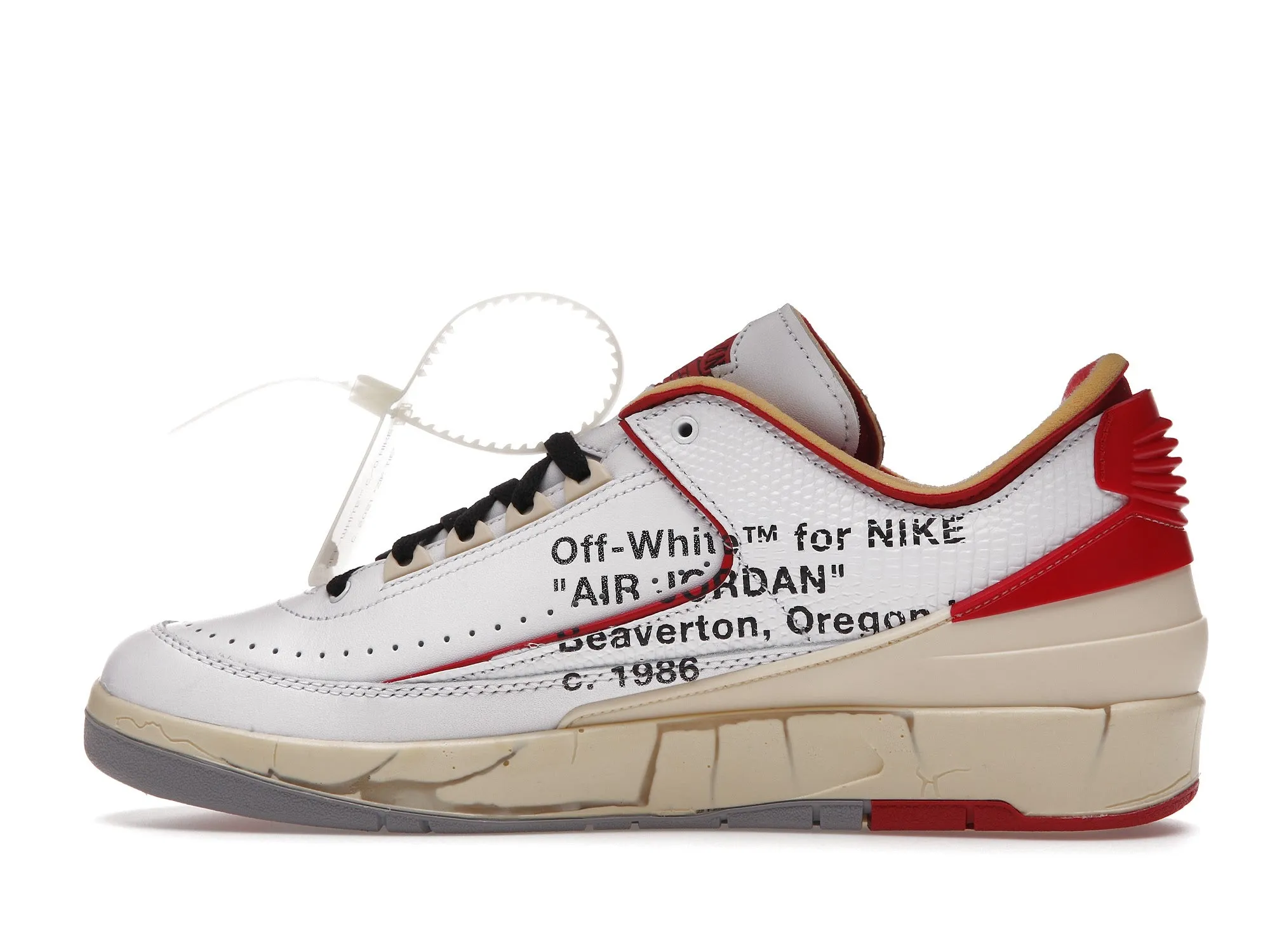 JORDAN 2 RETRO LOW SP OFFWHITE WHITE RED