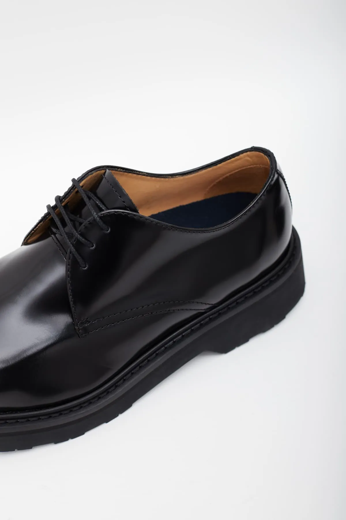 KENZO BLACK KENZOSMILE DERBY SHOES