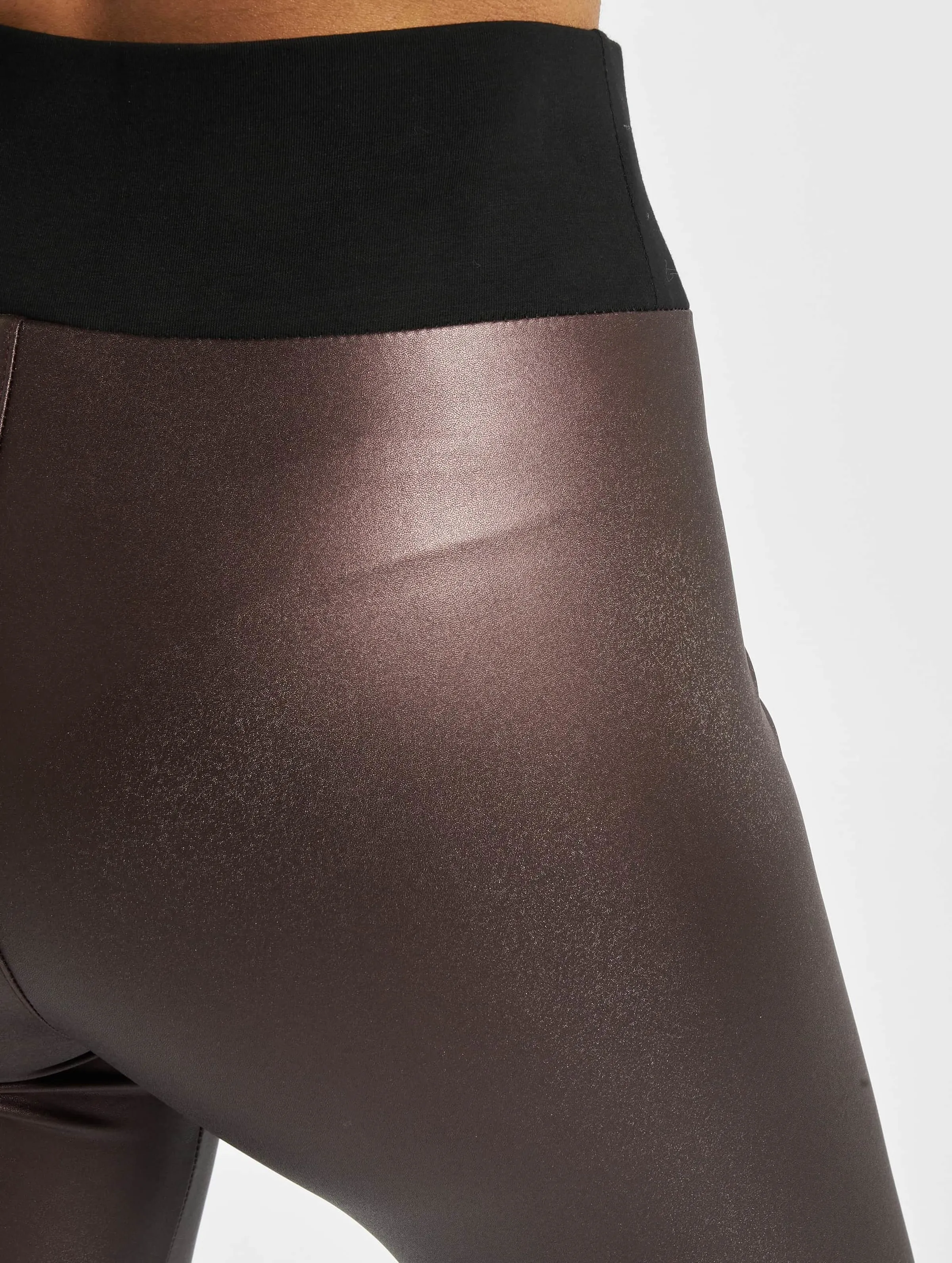 Ladies Faux Leather High Waist