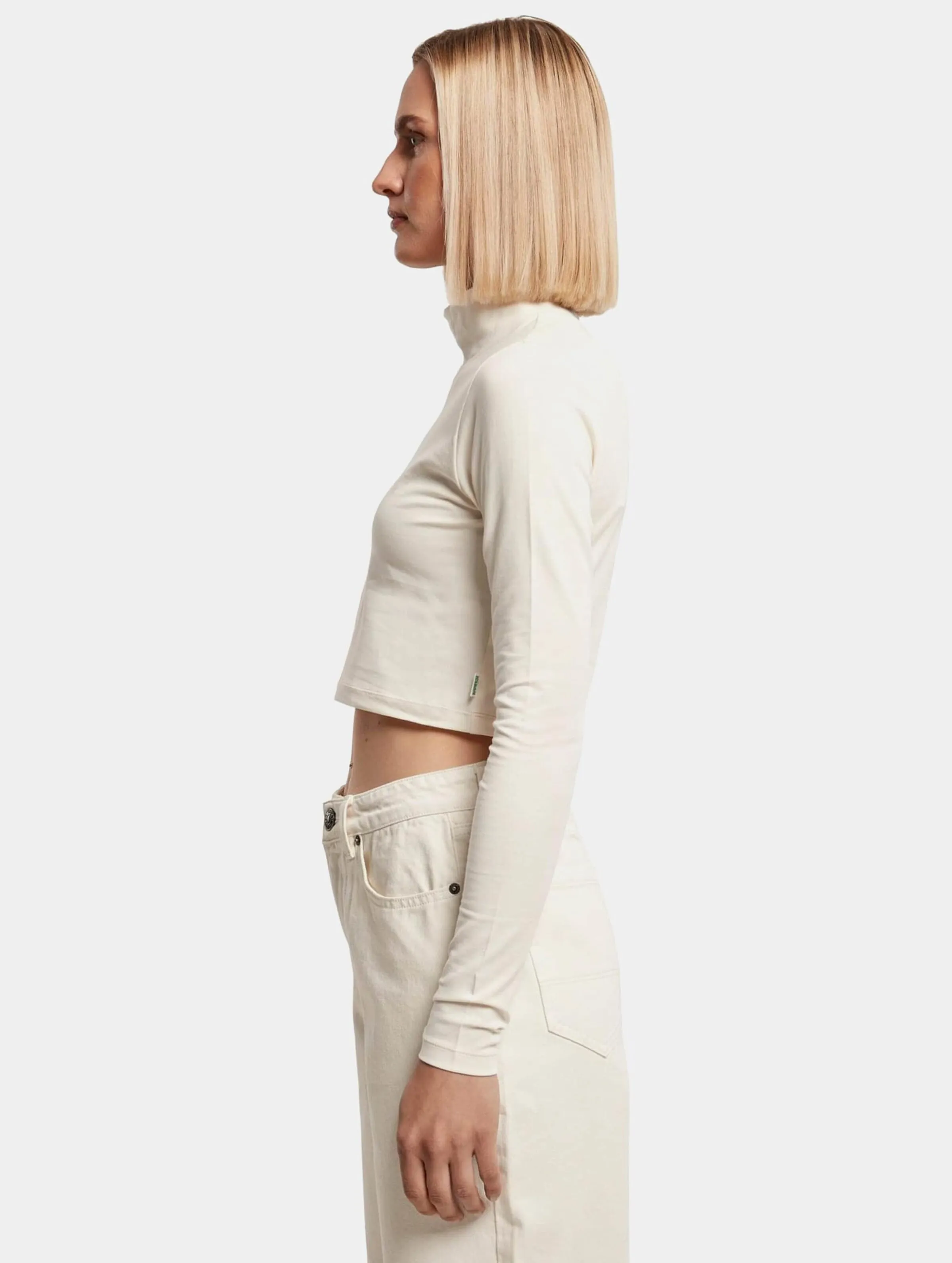 Ladies Organic Cropped Turtelneck