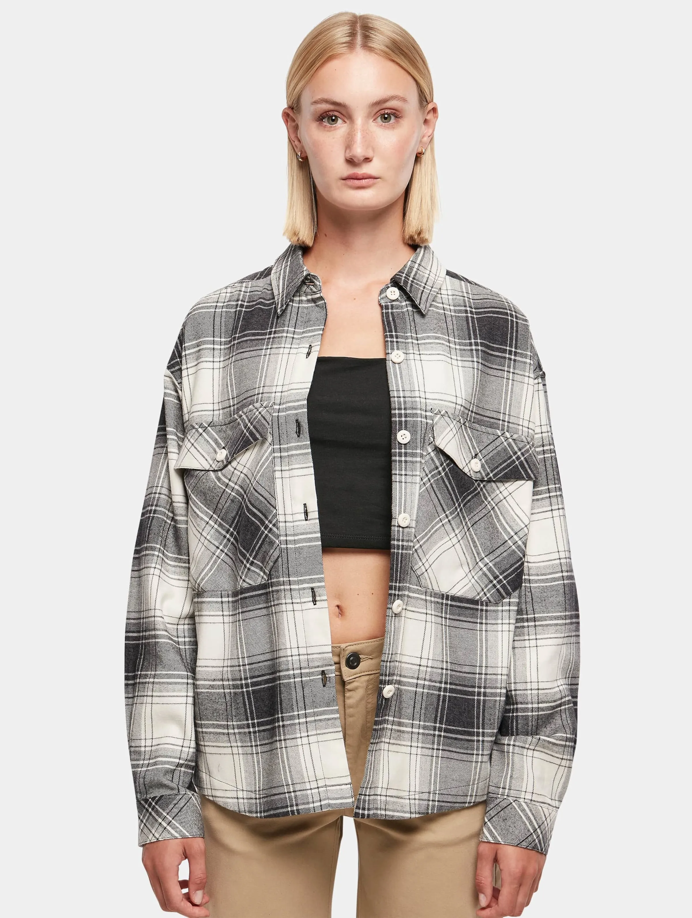 Ladies Oversized Check 