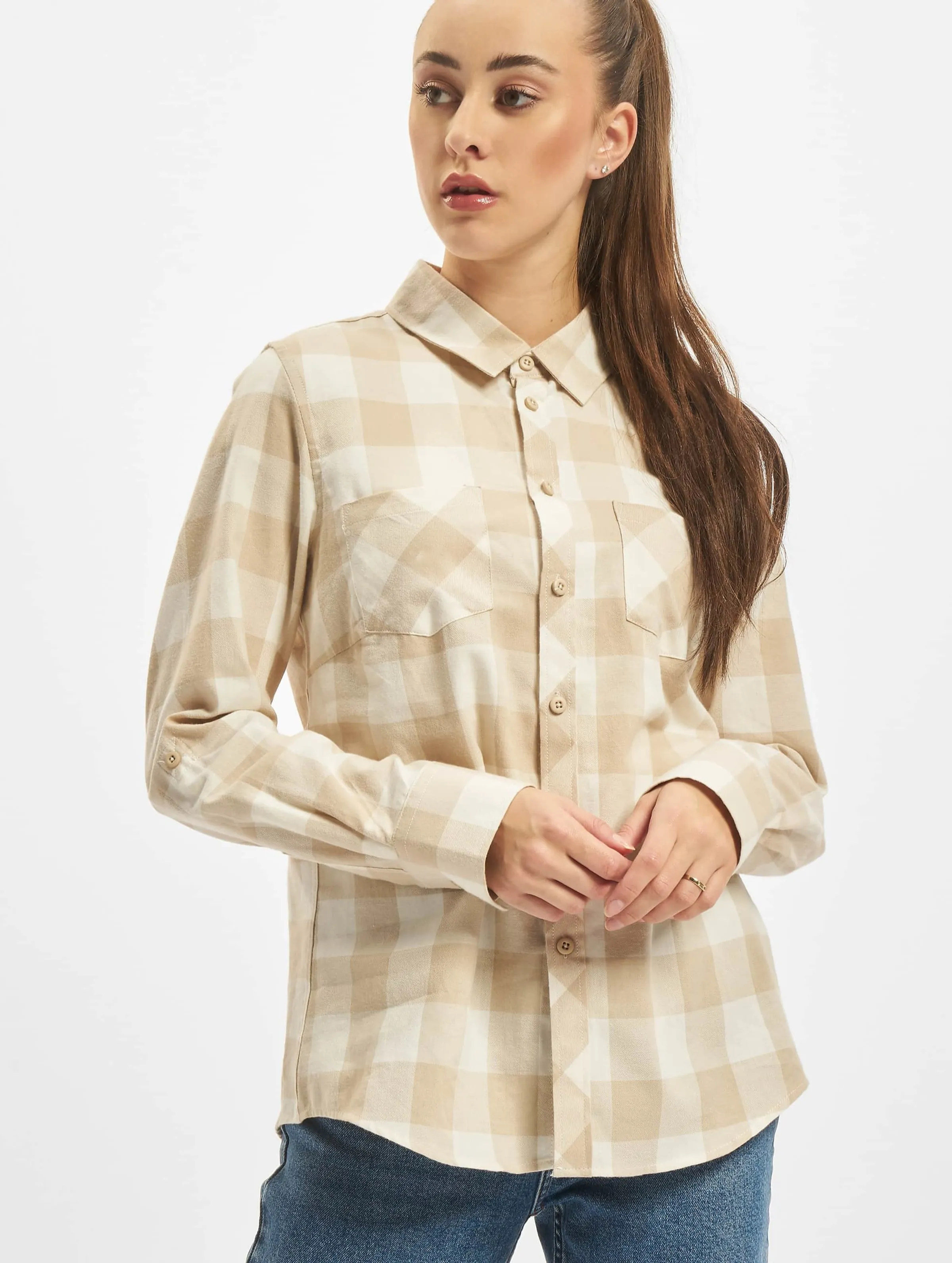 Ladies Turnup Checked Flanell