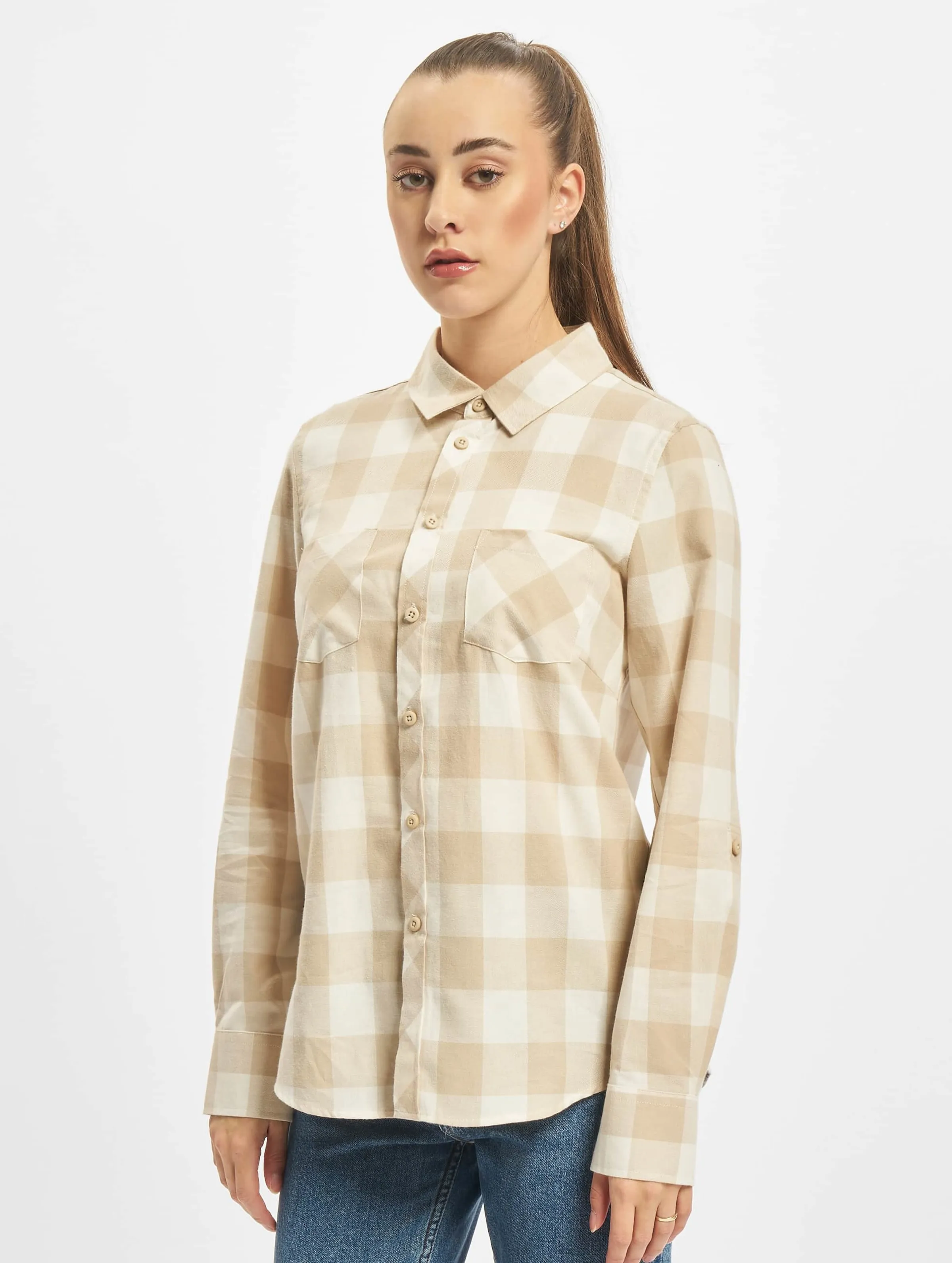 Ladies Turnup Checked Flanell