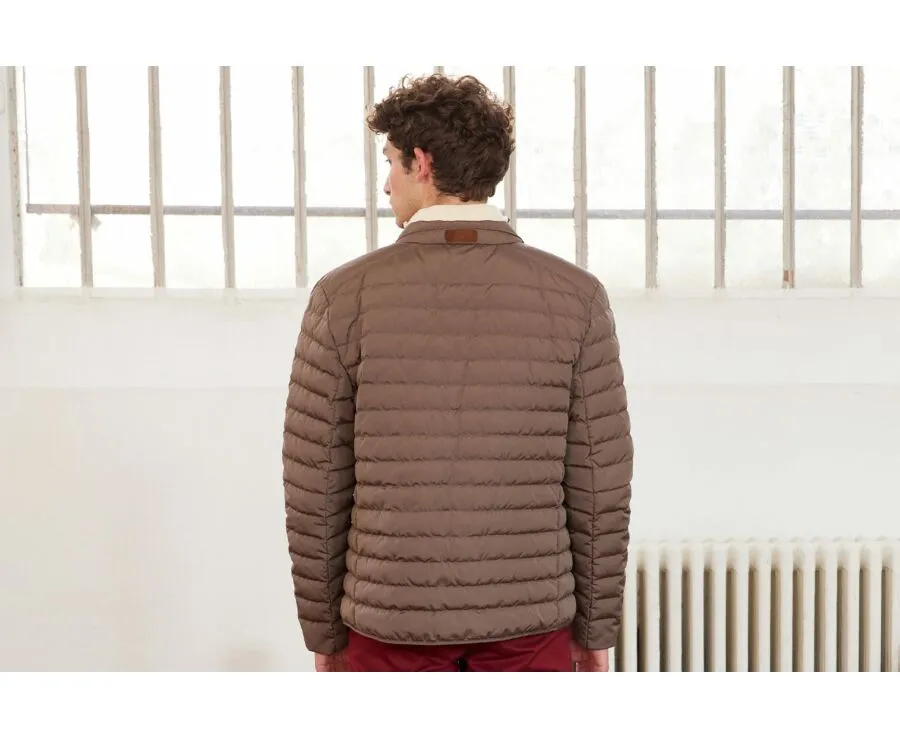 LIGHT BROWN LIGHTWEIGHT PUFFER JACKET  SVEN III