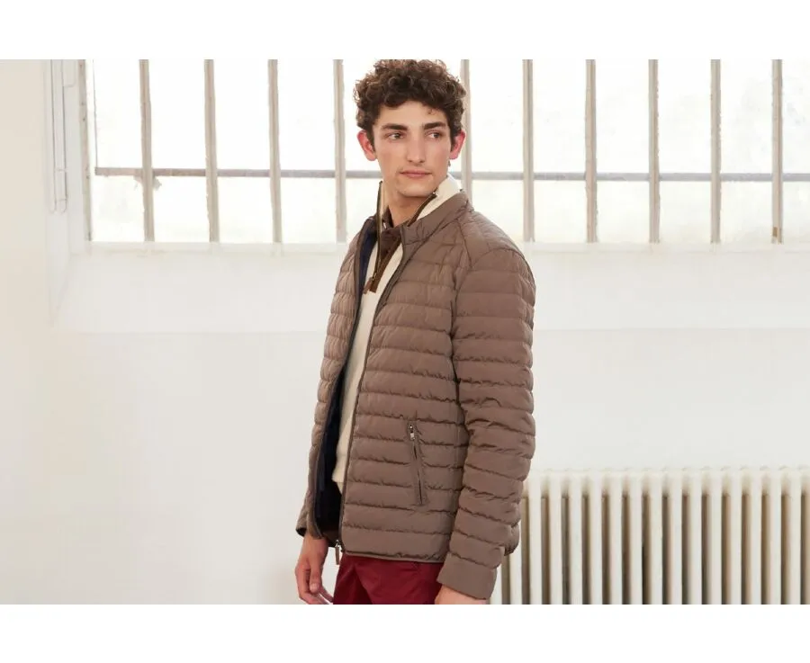 LIGHT BROWN LIGHTWEIGHT PUFFER JACKET  SVEN III