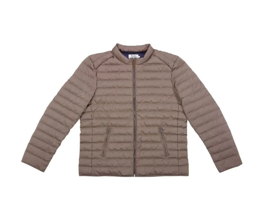 LIGHT BROWN LIGHTWEIGHT PUFFER JACKET  SVEN III