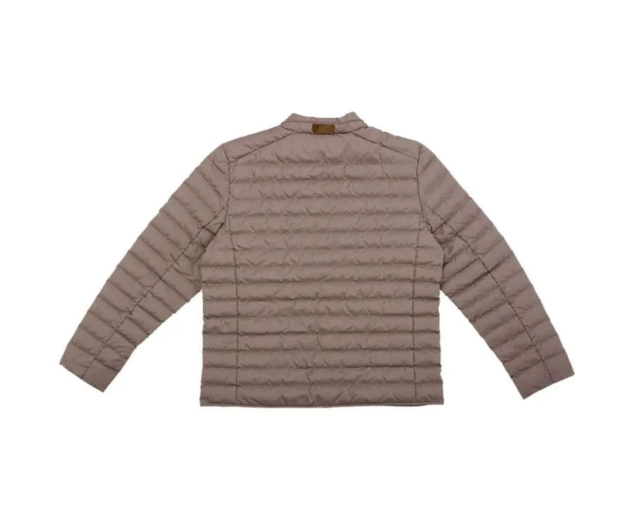 LIGHT BROWN LIGHTWEIGHT PUFFER JACKET  SVEN III
