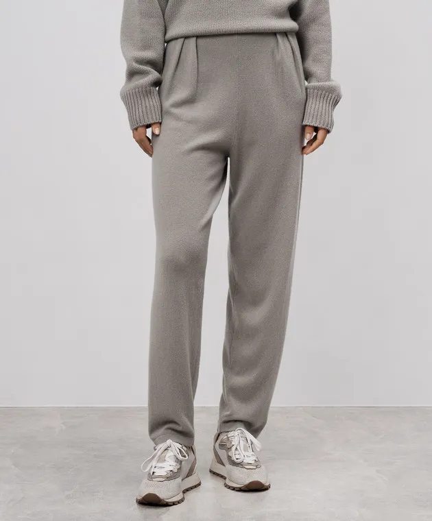 LISA YANG Gray Cashmere Joey Pants