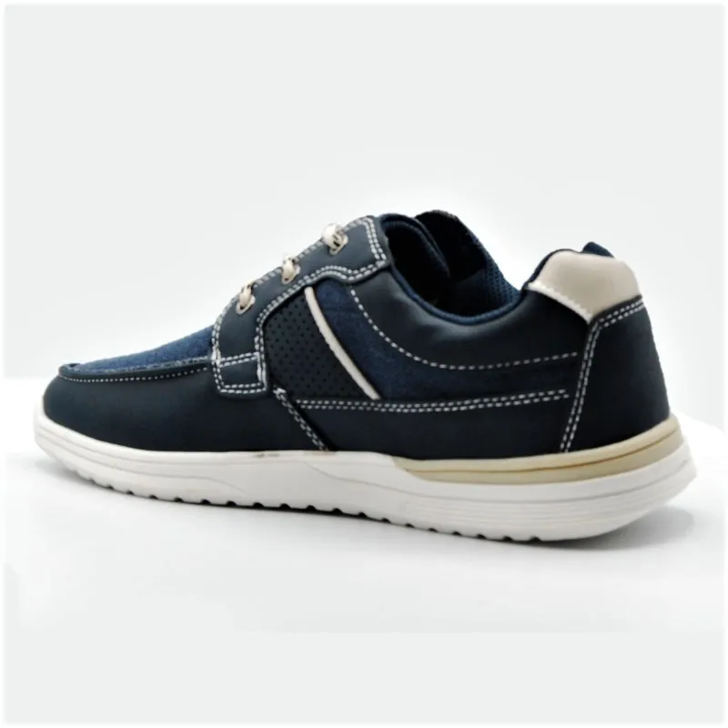 LOIS 64069 Azul Zapato lona cordones hombre