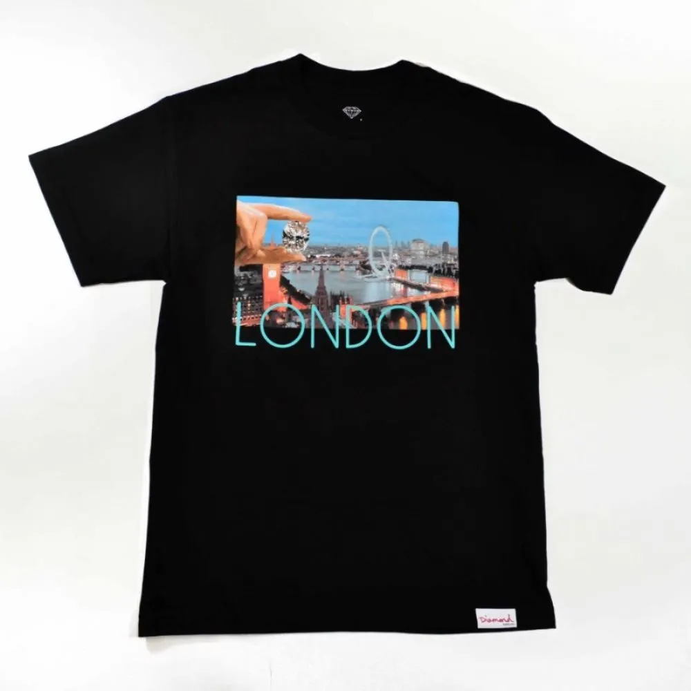 LONDON LIFE TEE IN BLACK