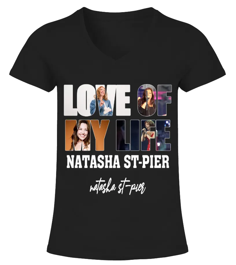 LOVE OF MY LIFE  NATASHA STPIER CAMISETA CUELLO PICO MUJER