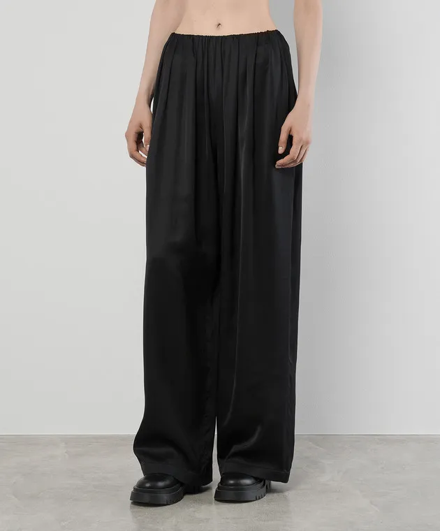 Maison Margiela MM6 Black pants with drape