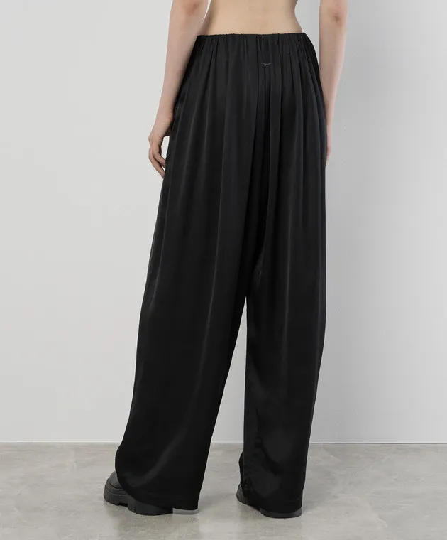 Maison Margiela MM6 Black pants with drape