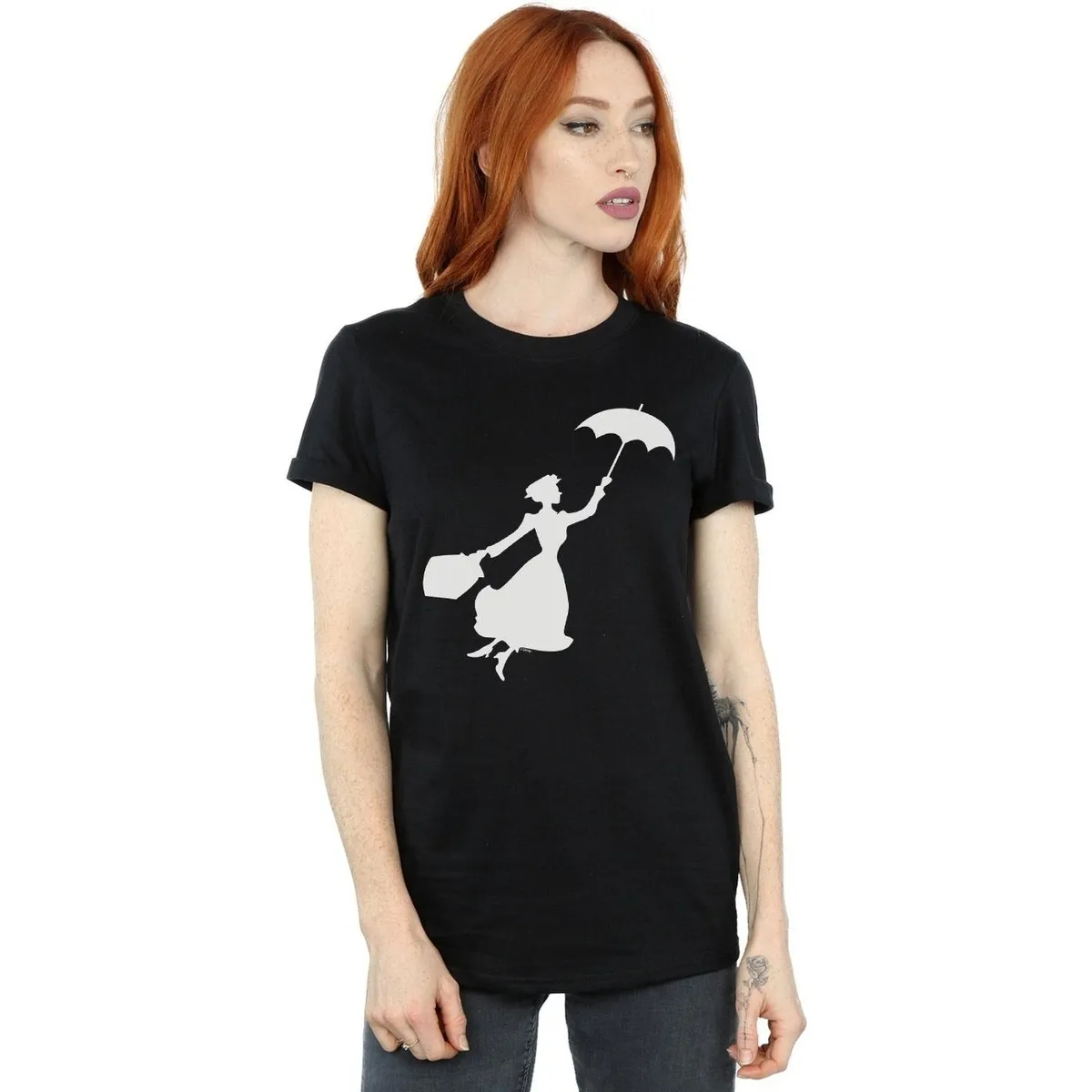 Mary Poppins Flying Silhouette