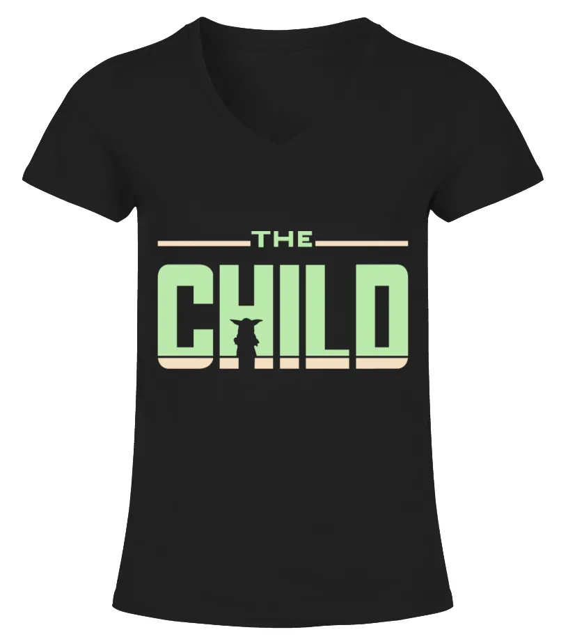 MATCHING DADALORIAN MAMALORIAN BABY YODA TSHIRTS CAMISETA CUELLO PICO MUJER