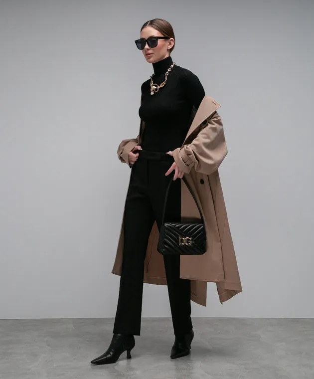 Max Mara Fuoco black wool pants