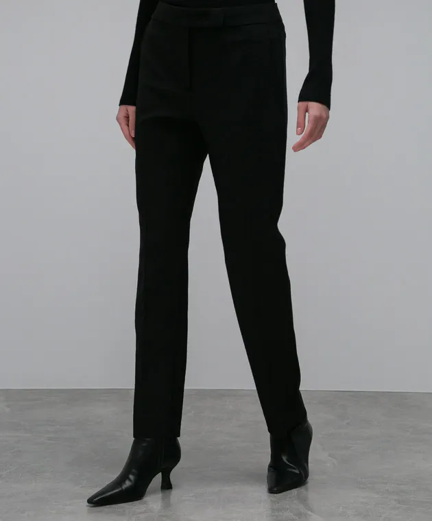 Max Mara Fuoco black wool pants