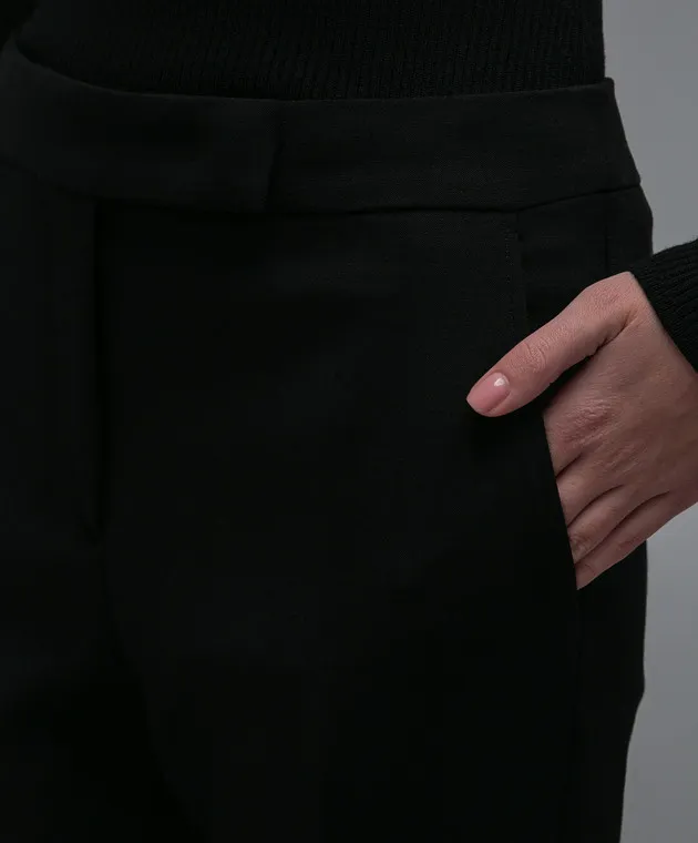 Max Mara Fuoco black wool pants