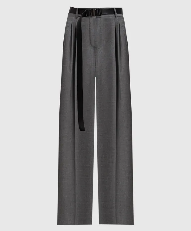 Max Mara RAID wool gray pants