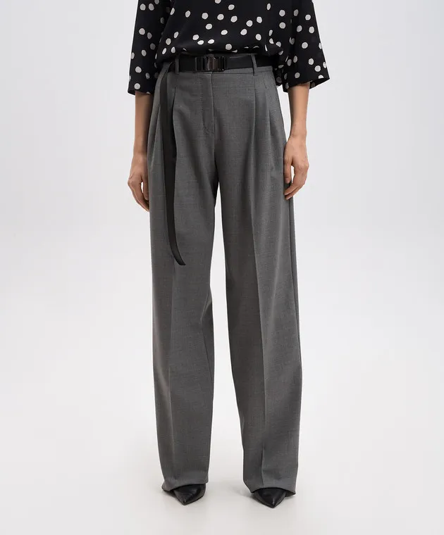 Max Mara RAID wool gray pants