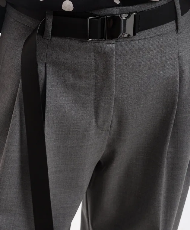 Max Mara RAID wool gray pants