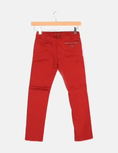 Mayoral Pantalón granate chino