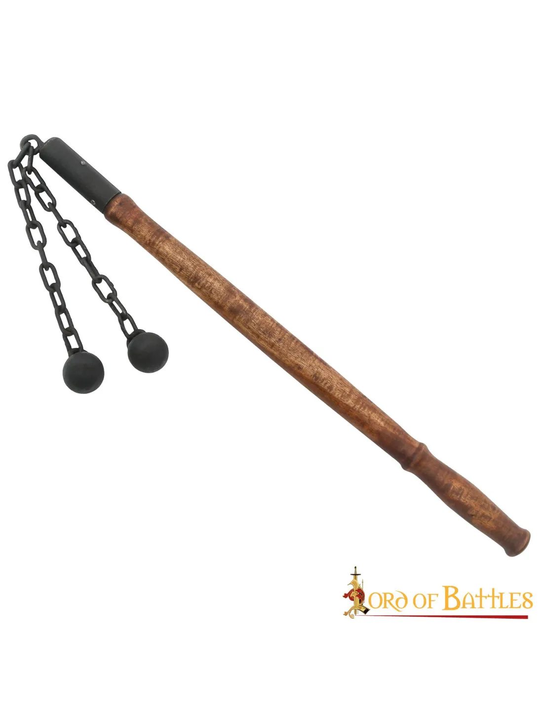 Maza medieval de batalla, doble bola
