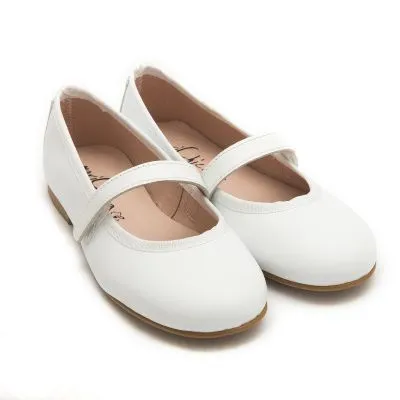 Mercedita comunion blanco velcro