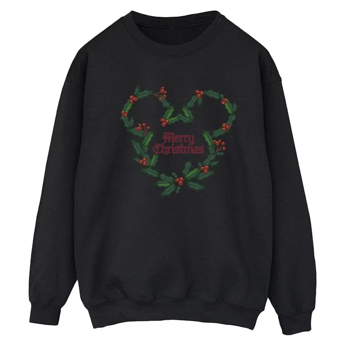 Mickey Mouse Merry Christmas Holly