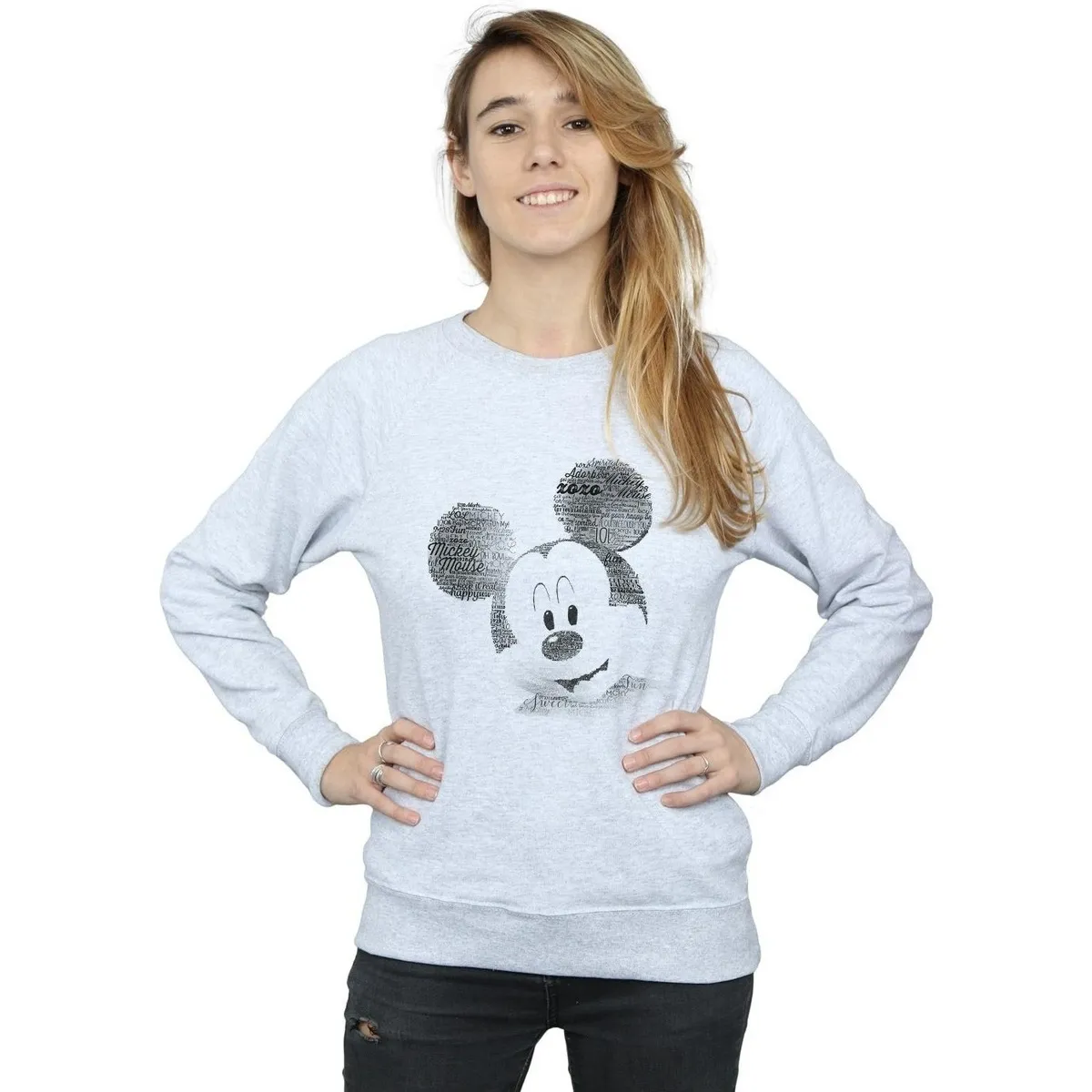 Mickey Mouse Text Face