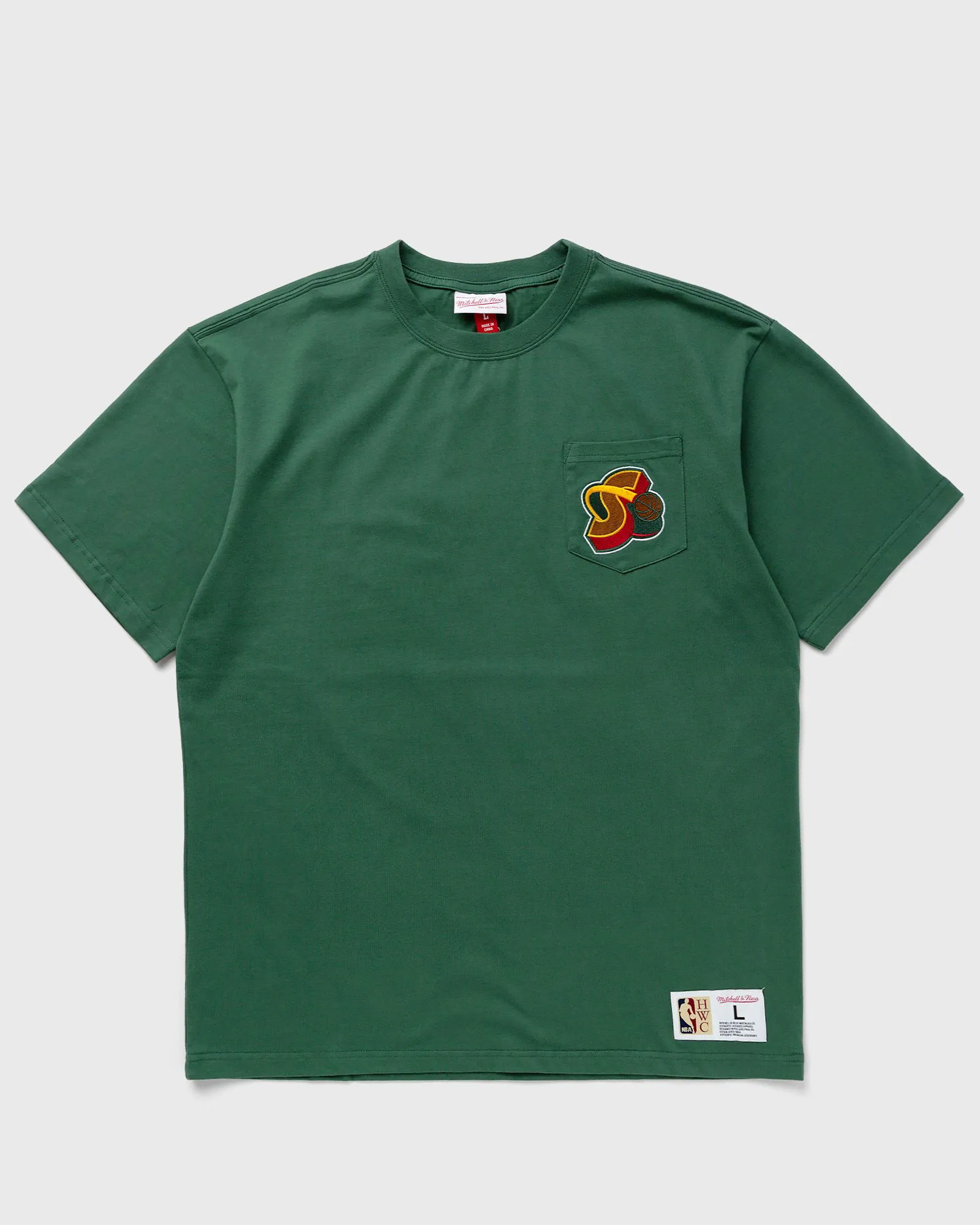Mitchell & Ness NBA PREMIUM POCKET TEE SEATTLE SUPERSONICS