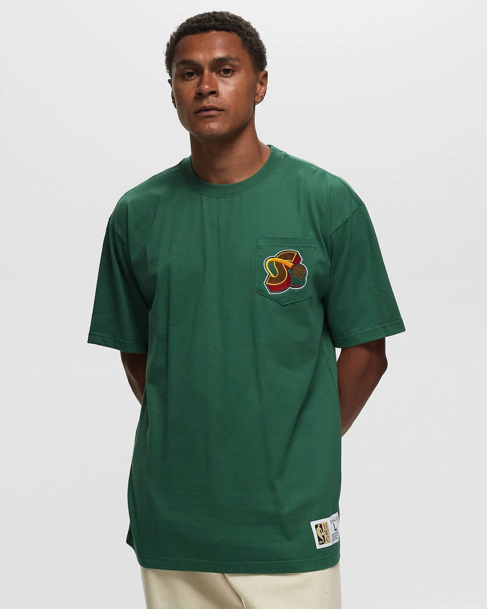 Mitchell & Ness NBA PREMIUM POCKET TEE SEATTLE SUPERSONICS