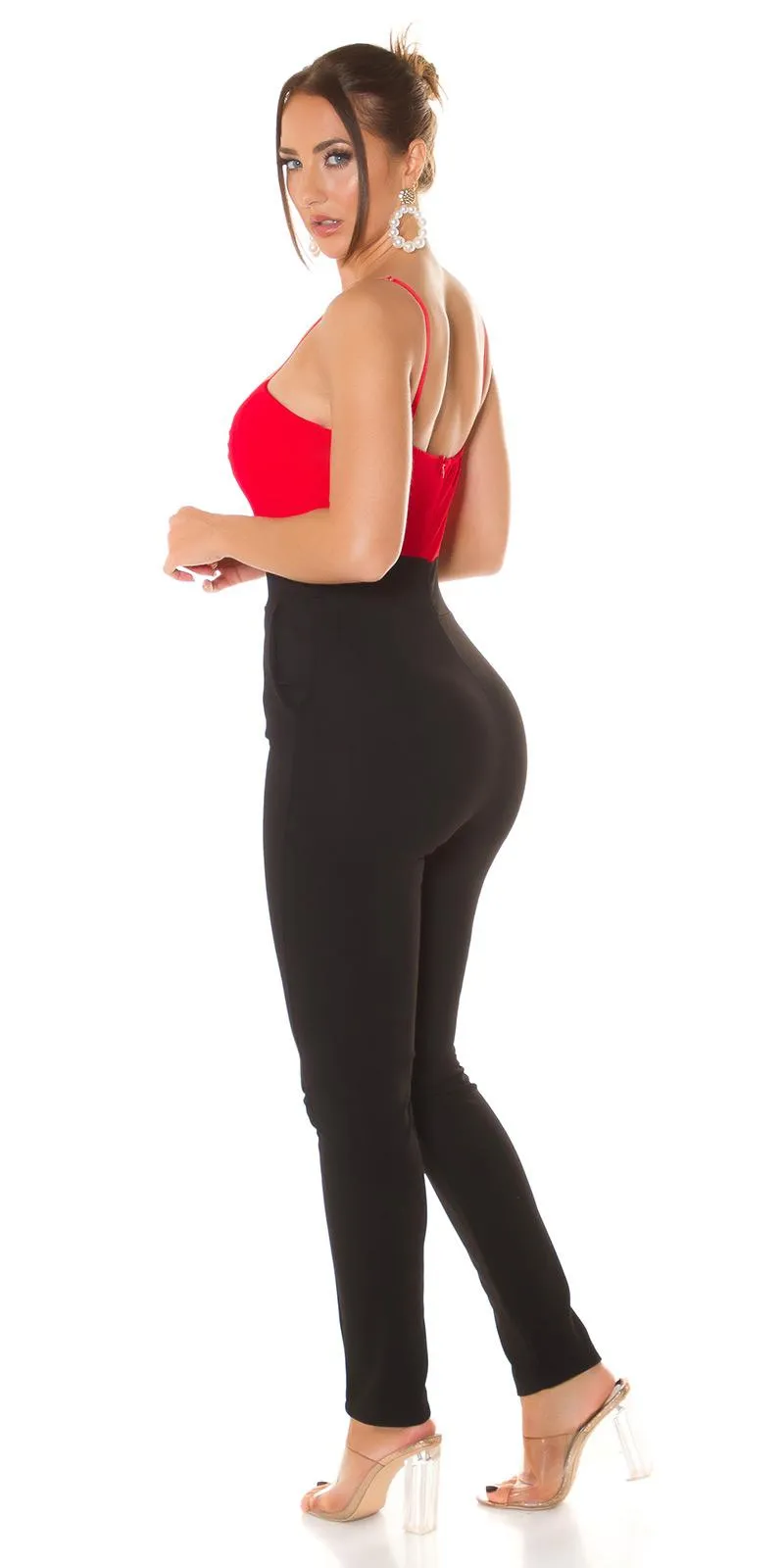 Mono escotado rojo