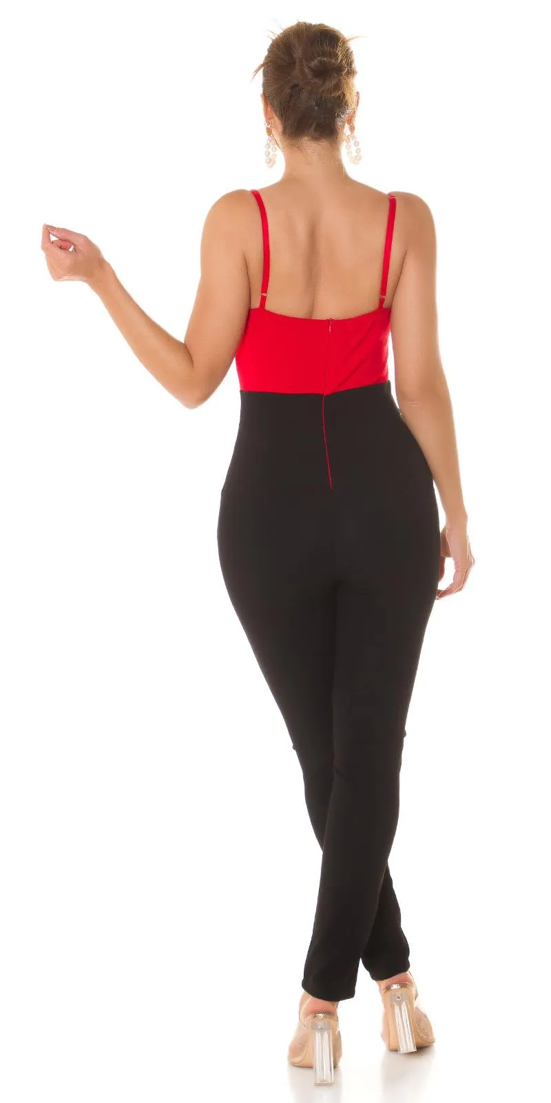 Mono escotado rojo