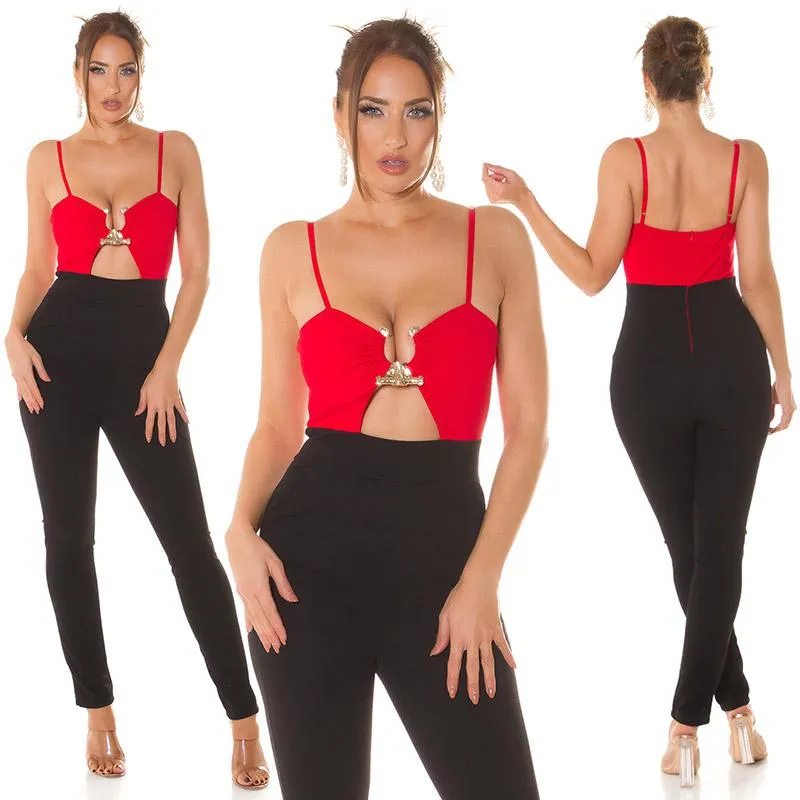 Mono escotado rojo