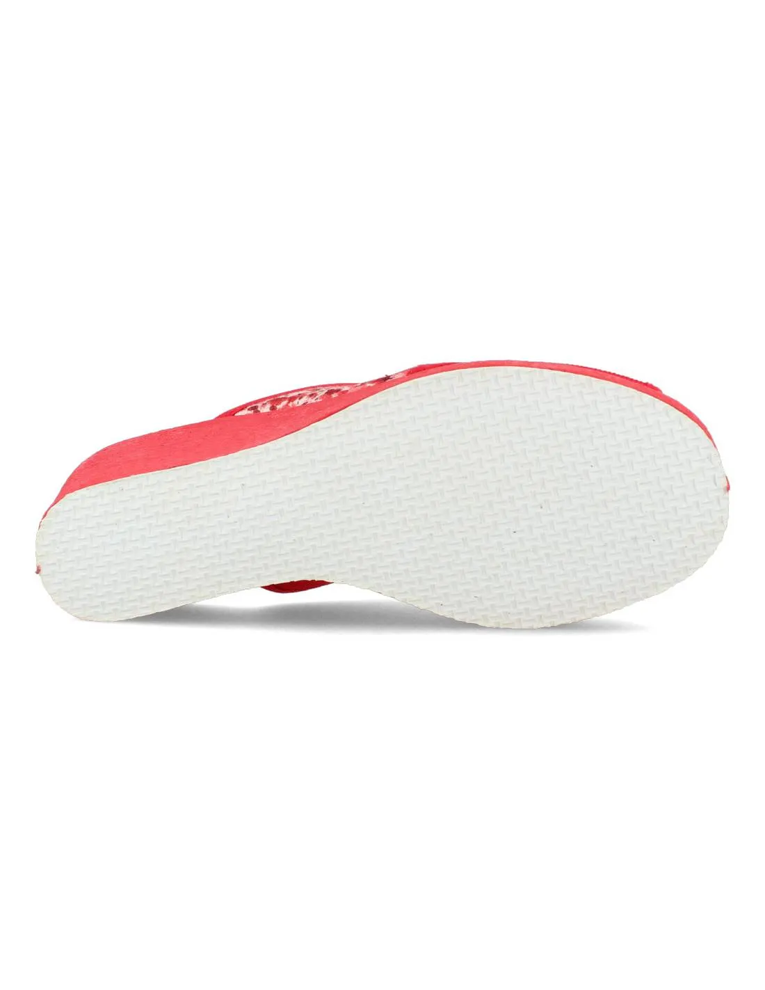 NATALIA  ZAPATILLA CASA ELáSTICO LATERAL ROJO