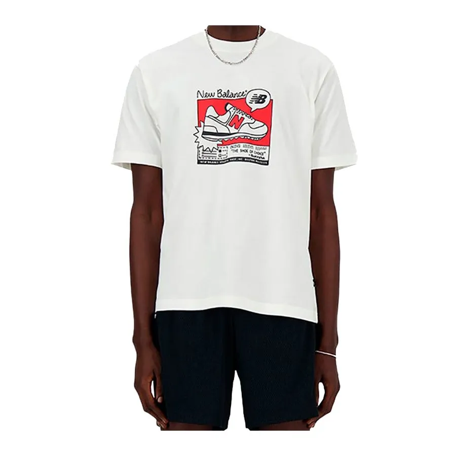 New Balance Camiseta Hombre MT41563 SST BLANCO ROTO