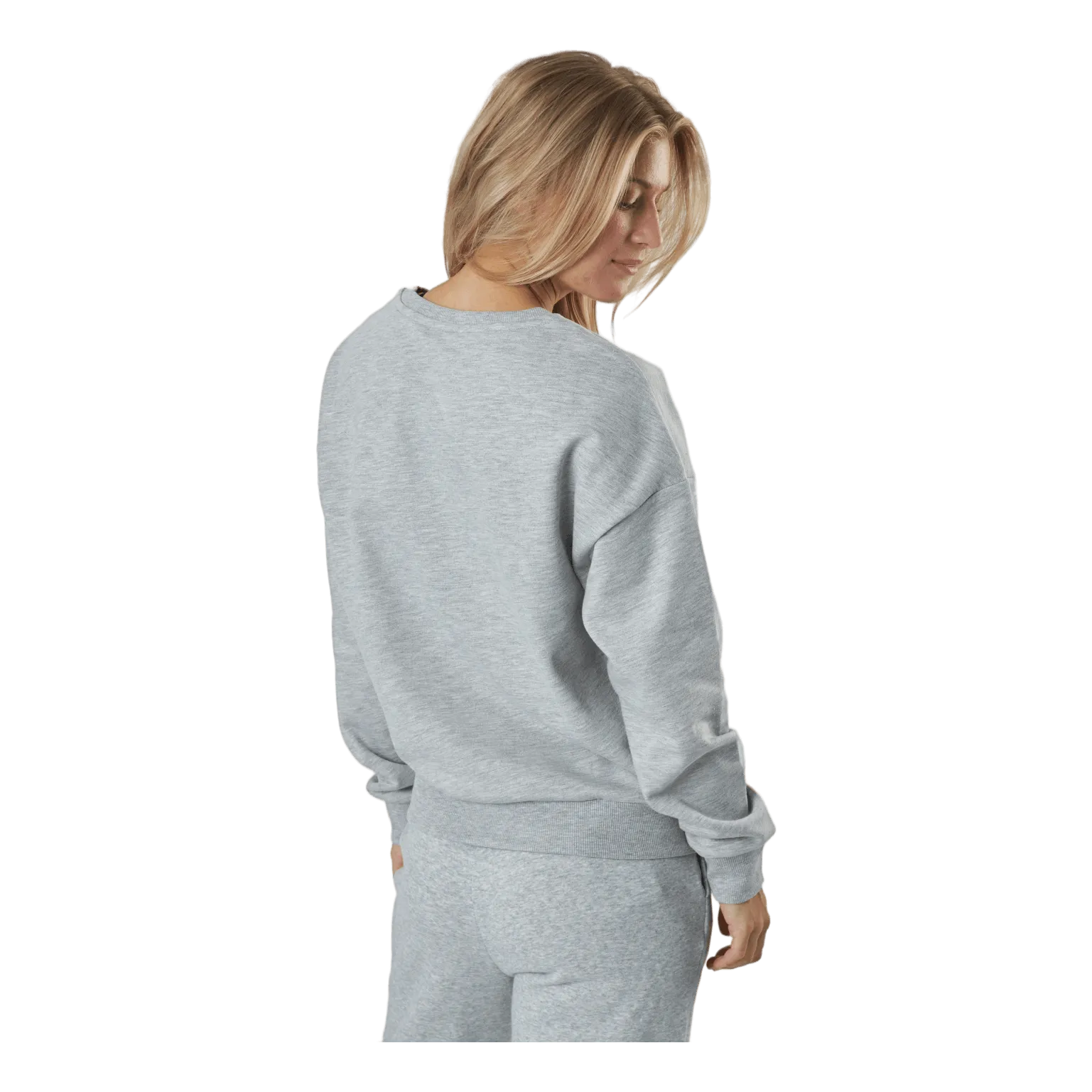 ONLY ONLDREAMER LIFE RIB L/S ONECK LIGHT GREY MELANGE