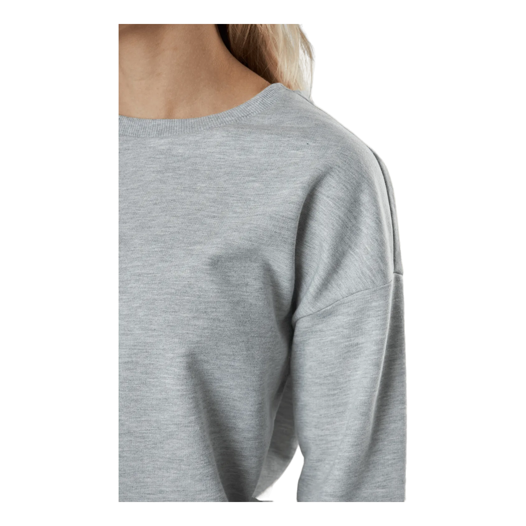 ONLY ONLDREAMER LIFE RIB L/S ONECK LIGHT GREY MELANGE