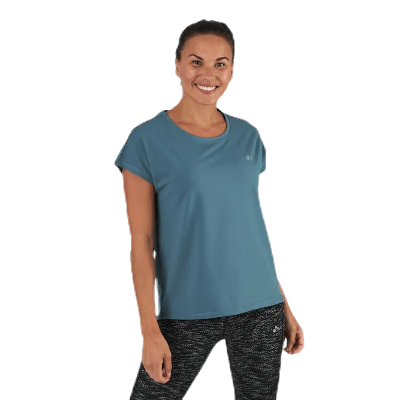 Only Play Aubree Ss Loose Training Tee Blue