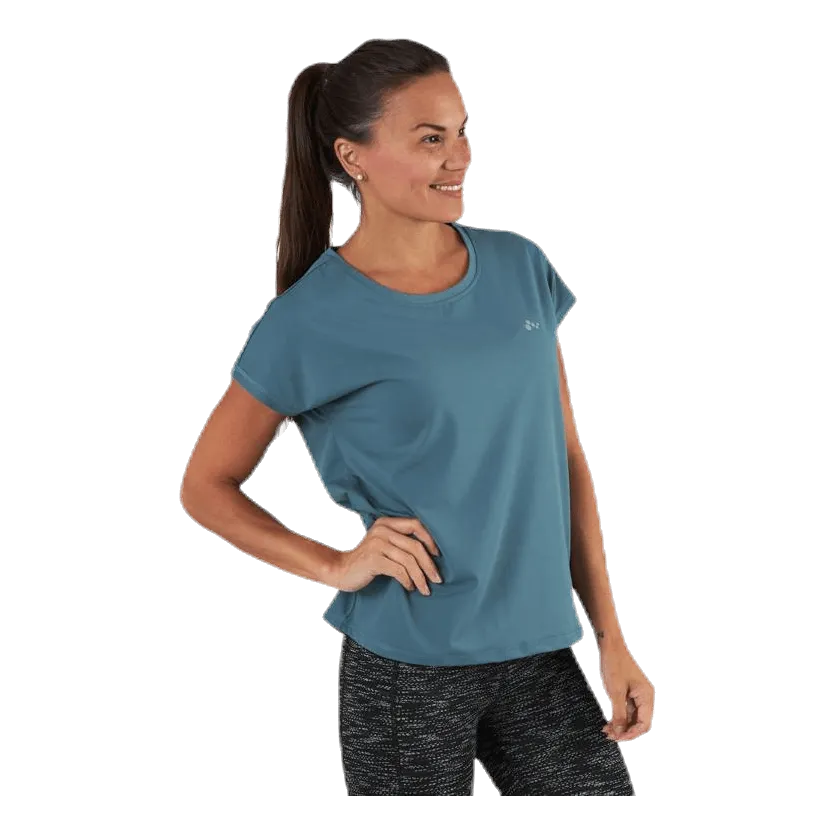 Only Play Aubree Ss Loose Training Tee Blue